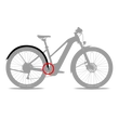 CUBE ACID MUDGUARD SET 45 28'' BB MOUNT 2.0 KERÉKPÁR SÁRVÉDŐ SZETT