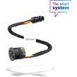 Bosch Charge-on-Bike-Socket Elektromos Kerékpár Akkumulátor Töltőaljzat Csatlakozókábel - Több Méretben