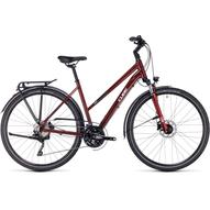 CUBE TOURING EXC RED N WHITE TRAPÉZ 2023 NŐI TREKKING KERÉKPÁR