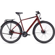 CUBE TRAVEL MIRRORRED N BLACK 2023 FÉRFI TREKKING KERÉKPÁR