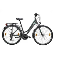 GEPIDA ALBOIN 200 28" - 48 cm - 21S GRAFIT NŐI TREKKING KERÉKPÁR