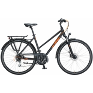 KTM LIFE RIDE TRAPÉZ black matt (orange shiny) Női Túra Trekking Kerékpár 2021