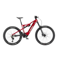 KTM MACINA PROWLER ELITE  M/43 Összteleszkópos elektromos MTB kerékpár CHROME RED+MATT BLACK színben