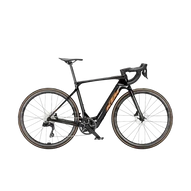 KTM MACINA REVELATOR SX PRIME Di2  M/55 Elektromos országúti kerékpár CARBON+ORANGE FLAKES színben