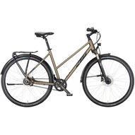 KTM LIFE EIGHT TRAPÉZ OAK MATT (BLACK+ORANGE) 2023 NŐI TREKKING KERÉKPÁR