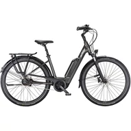 KTM MACINA CENTRAL P510 RT MACHINE GREY (SILVER+GREEN) EASY ENTRY 2023 UNISEX ELEKTROMOS CITY KERÉKPÁR