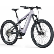 KTM Macina Lycan 772 GLORIOUS lavender matt (black+white+coral) Női Elektromos Összteleszkópos MTB Kerékpár 2023