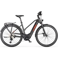KTM MACINA SPORT 720 MACHINE GREY(ORANGE+BLACK) TRAPÉZ 2023 NŐI ELEKTROMOS TREKKING KERÉKPÁR