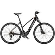 KTM MACINA CROSS SX 20 TRAPÉZ flaming black (grey+orange) 2024 Női Elektromos Cross Trekking Kerékpár