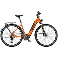 KTM MACINA SPORT SX 10 EASY ENTRY BURNT ORANGE (BLACK) 2025 UNISEX ELEKTROMOS TREKKING KERÉKPÁR