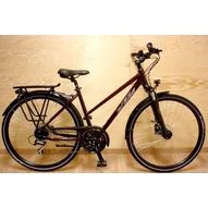 KTM LIFE RIDE TRAPÉZ NIGHT RED (DARK SILVER) 2022 NŐI TREKKING KERÉKPÁR