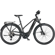 KTM MACINA SPORT 720 TRAPÉZ MACHINE GREY(BLACK+ORANGE MATT) NŐI ELEKTROMOS TREKKING KERÉKPÁR 2022