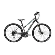 NEUZER X200 DISC NŐI FEKETE/FEHÉR-KÉK NŐI CROSS KERÉKPÁR