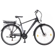 NEUZER ZAGON E-TREKKING MXUS TELESZKÓPOS VILLÁVAL FEKETE/SZÜRKE FÉRFI ELEKTROMOS KERÉKPÁR