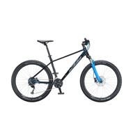 KTM CHICAGO DISC 271 METALLIC BLACK (GREY+BLUE) 2021 FÉRFI MTB KERÉKPÁR