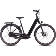 Cube Supreme Hybrid Comfort SLX 625 black´n´metal - 2025 - városi elektromos kerékpár - Easy Entry 46 cm