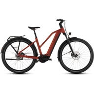 Cube Touring Hybrid Comfort SLX 800 - Elektromos trekking kerékpár - chilli´n´chrome színben - Trapeze 46 cm - 2026