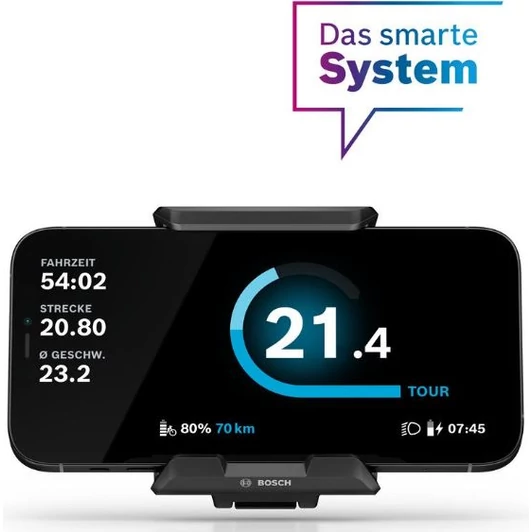 Bosch Smart System SmartphoneGrip Horizontal Elektromos Kerékpár Integrált Telefontartó Kijelző Adapter