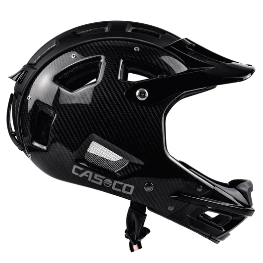 CASCO MTBE FULLFACE BLACK CARBON Kerékpáros Sisak 2021