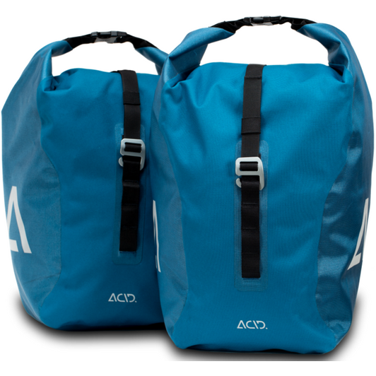 CUBE ACID PANNIER TRAVLR 20/2 BLUE BLACK KERÉKPÁR CSOMAGTARTÓ OLDALTÁSKA