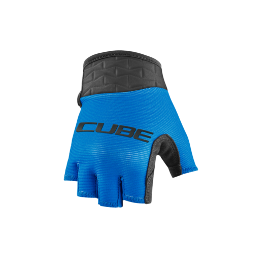 CUBE PERFORMANCE JUNIOR Kerékpáros Kesztyű Rövid Ujjú - Blue / Black
