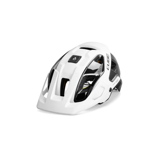 CUBE Helmet STROVER WHITE/BLACK Kerékpár Enduró MTB Bukósisak