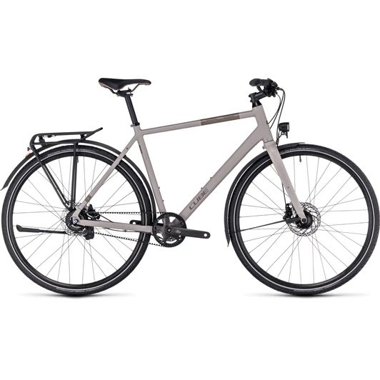 CUBE TRAVEL EXC OATGREY N TAUPE 2023 FÉRFI TREKKING KERÉKPÁR