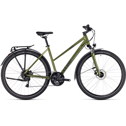 CUBE NATURE ALLROAD SHINYMOSS N BLACK TRAPÉZ 2023 NŐI CROSS KERÉKPÁR