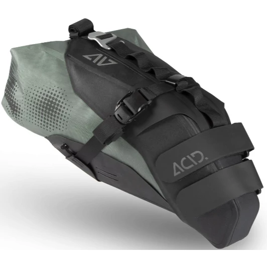 CUBE ACID SADDLE BAG PACK PRO 11 Kerékpáros Bikepacking Nyeregtáska - BLACK'N'GREEN