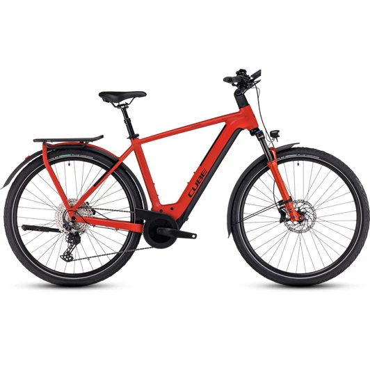CUBE KATHMANDU HYBRID EXC 750 RED N BLACK 2023 FÉRFI ELEKTROMOS TREKKING KERÉKPÁR