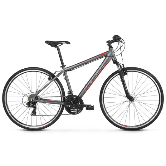 KROSS EVADO 1.0 M GRAPHITE / RED 2022 FÉRFI CROSS KERÉKPÁR