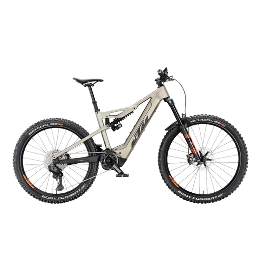 KTM MACINA PROWLER PRESTIGE 750 Di2  M/43 Összteleszkópos elektromos MTB kerékpár PLATIN BRONZE+BLACK MATT színben