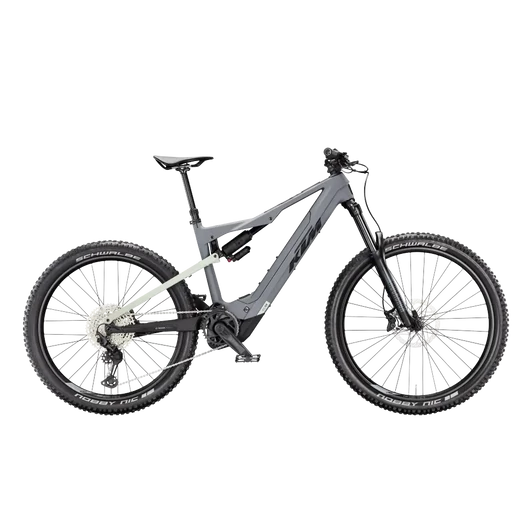 KTM MACINA KAPOHO COMP LTD  L/48 Összteleszkópos elektromos MTB kerékpár GREY+DEW SILVER MATT színben