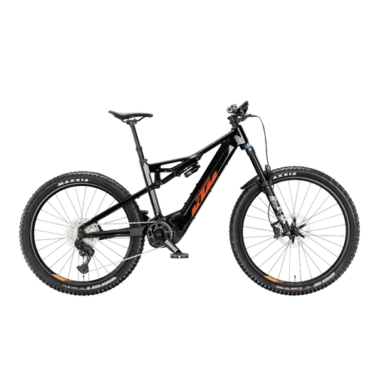 KTM MACINA KAPOHO MASTER  M/43 Összteleszkópos elektromos MTB kerékpár FLAMING BLACK színben