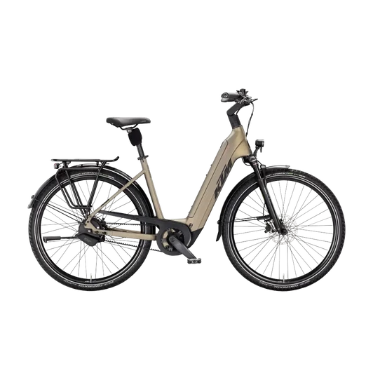 KTM MACINA CITY 810 BELT  US 51 Elektromos városi kerékpár OLIVE PEARL MATT színben