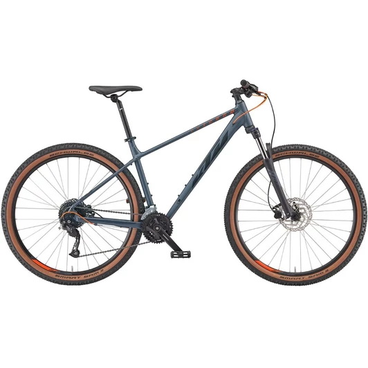 KTM CHICAGO DISC 291 METALLIC GREY (BLACK + ORANGE) 2023 FÉRFI MTB KERÉKPÁR