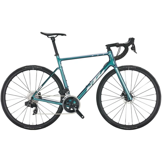 KTM REVELATOR ALTO ELITE AXS CARBON (GREEN PURPLE-FLIP+SILVER) 2022 FÉRFI ORSZÁGÚTI KERÉKPÁR