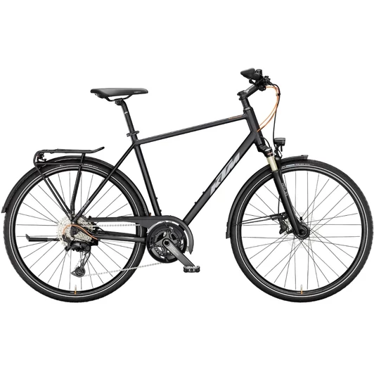 KTM LIFE 1964 BLACK MATT (GREY+ORANGE) 2024 FÉRFI TREKKING KERÉKPÁR