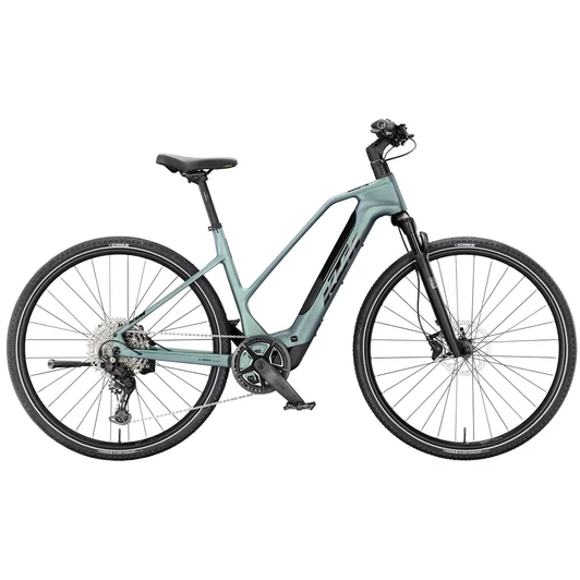 KTM MACINA CROSS SX ELITE TRAPÉZ ROYAL TEAL MATT (BLACK GLOSSY) 2026 NŐI ELEKTROMOS CROSS TREKKING KERÉKPÁR