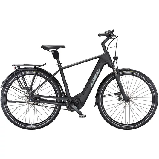 KTM MACINA CITY 610 BELT BLACK MATT(GREY+SILVER) 2023 FÉRFI ELEKTROMOS CITY KERÉKPÁR