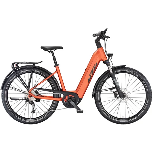 KTM MACINA GRAN 610 EASY ENTRY BURNT ORANGE MATT 2023 UNISEX ELEKTROMOS TREKKING KERÉKPÁR