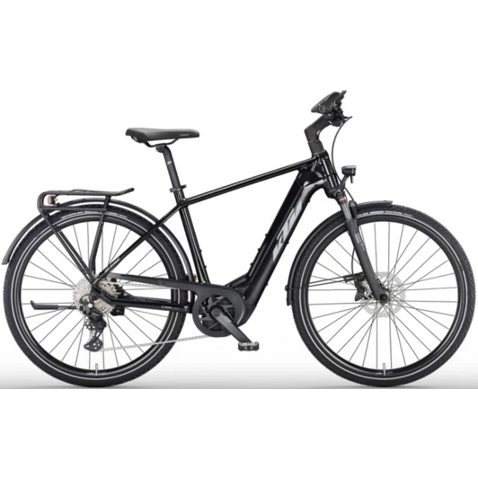 KTM MACINA SPORT 610 METALLIC BLACK (GREY+BLUE) 2023 FÉRFI ELEKTROMOS TREKKING KERÉKPÁR