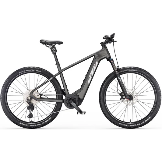 KTM MACINA TEAM XL MACHINE GREY MATT (SILVER+ORANGE) 2023 FÉRFI ELEKTROMOS MTB KERÉKPÁR