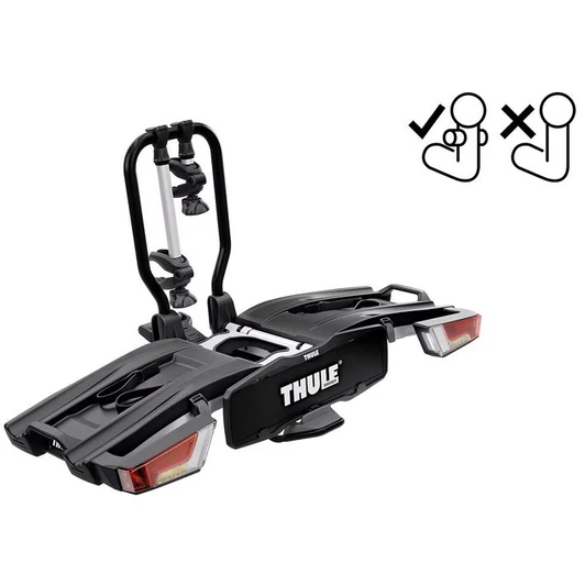 Thule EasyFold XT F 2 Vonóhorgos Kerékpárszállító Állvány fekete/alumínium