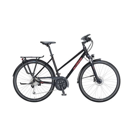 KTM LIFE SPACE TRAPÉZ METALLIC BLACK (COTTO MATT) 2021 NŐI TREKKING KERÉKPÁR
