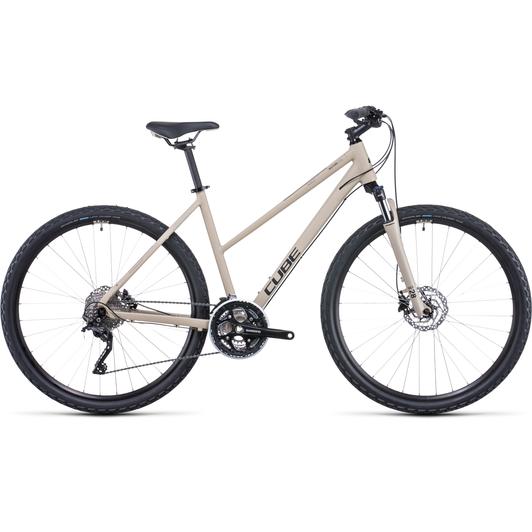 CUBE NATURE PRO TRAPÉZ DESERT N BLACK 2022 NŐI CROSS KERÉKPÁR