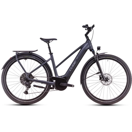 Cube Touring Hybrid Pro 625 metallicgrey´n´chrome - 2025 - trekking elektromos kerékpár - Trapeze 50 cm