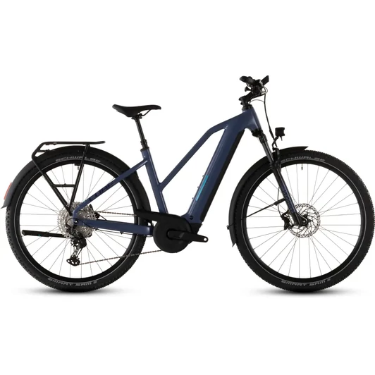 Cube Nuride Hybrid EXC 800 - Elektromos cross trekking kerékpár - jeansblue´n´blue színben - Trapeze 58 cm - 2026