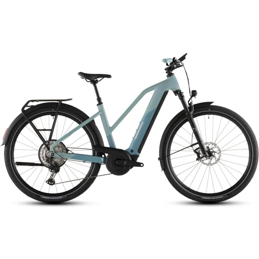 Cube Nuride Hybrid SLX 800 - Elektromos cross trekking kerékpár - skylight´n´arubablue színben - Trapeze 54 cm - 2026