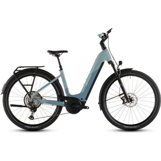 Cube Nuride Hybrid SLX 800 - Elektromos cross trekking kerékpár - skylight´n´arubablue színben - Easy Entry 50 cm - 2026